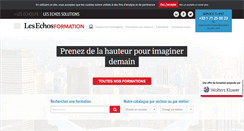 Desktop Screenshot of lesechos-formation.fr