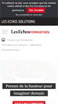 Mobile Screenshot of lesechos-formation.fr