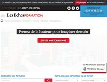 Tablet Screenshot of lesechos-formation.fr